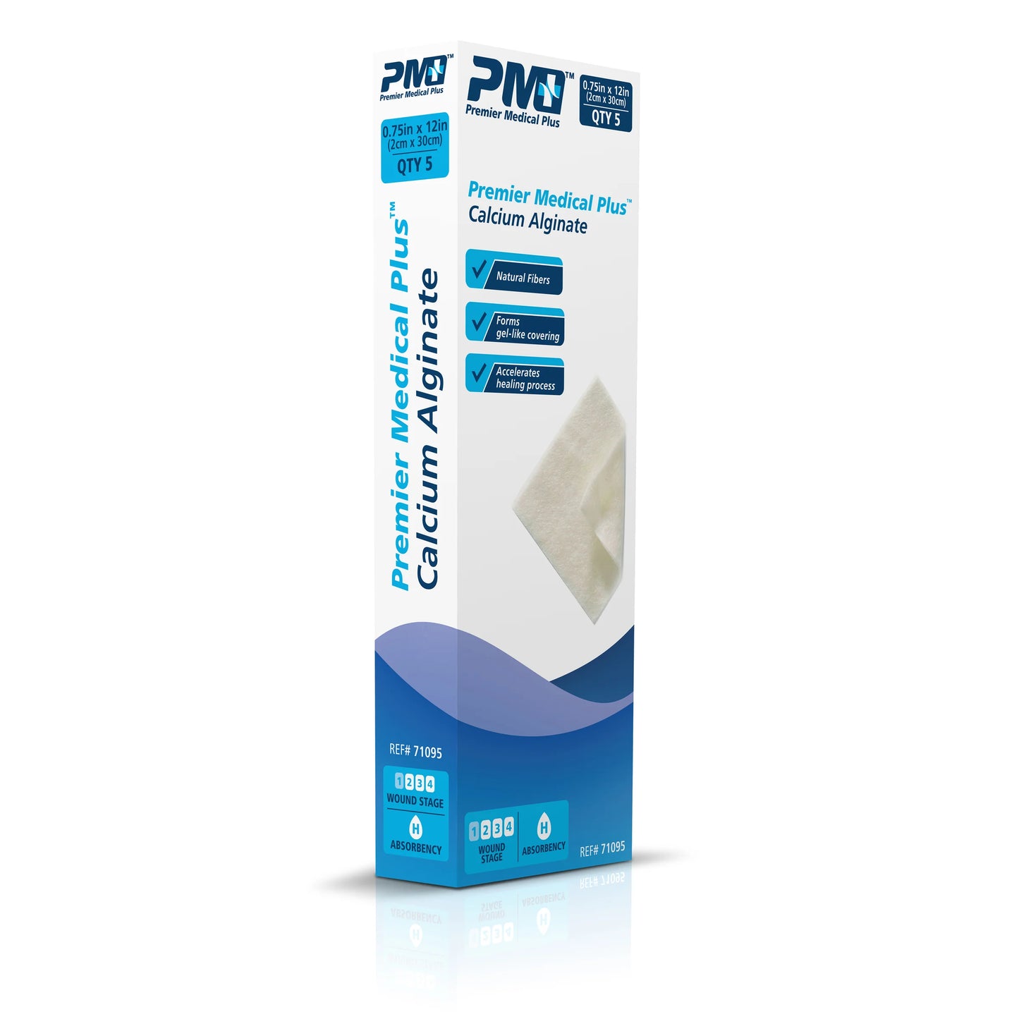 Premier Medical Plus™ Calcium Alginate Dressing (.75x12) BX/5