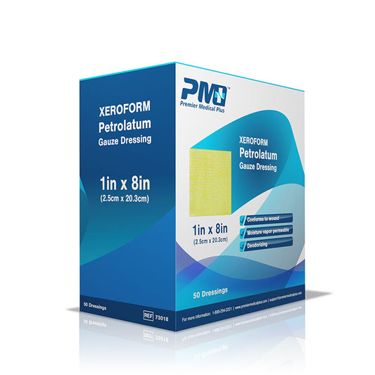 Premier Medical Plus™ Xeroform Petrolatum Gauze Dressing (1x8) BX/50