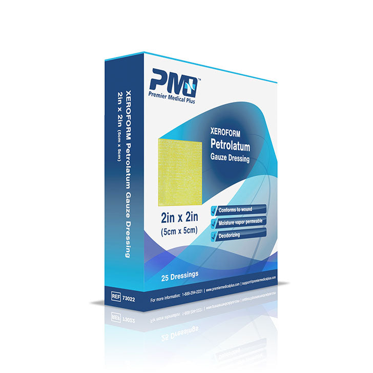 Premier Medical Plus™ Xeroform Petrolatum Gauze Dressing (2x2) BX/25