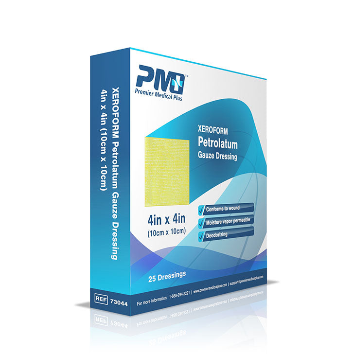 Premier Medical Plus™ Xeroform Petrolatum Gauze Dressing (4x4) BX/25