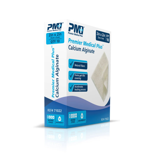 Premier Medical Plus™ Calcium Alginate Dressing (2x2) BX/10