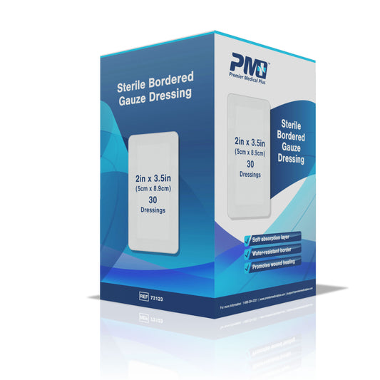 Premier Medical Plus™ Sterile Bordered Gauze Dressing (2x3.5) BX/30